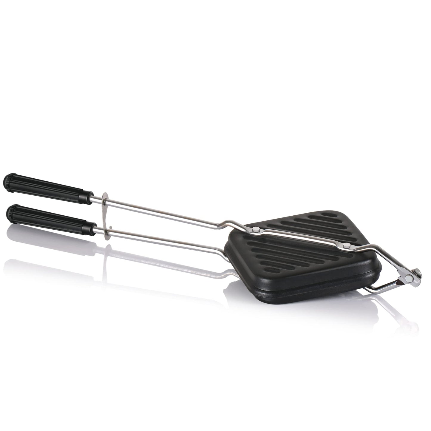 MILTON Pro cook Premium Non-Stick Sandwich Griller | Compatible with Gas Stoves | Sandwich Griller and Toaster | Heat-Resistant Bakelite Handle | Durable & Easy to Use Sandwich Maker 14cm, Black