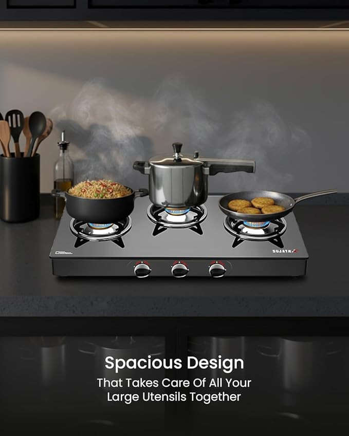 Sujata Standard Gas Stove 3 Burners