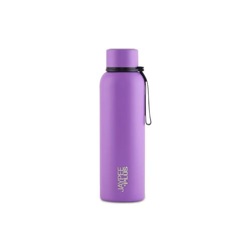 Jaypee Plus Beetle 900 Stainless Steel Double Wall Thermosteel 850 ml Water Bottle ISI Certified Vacuum Insulated 24 hr Hot and Cold Water Bottle Anti Skid Leakproof Bottle Office, Gym,Trekking,Black|B0GVHYG8H6