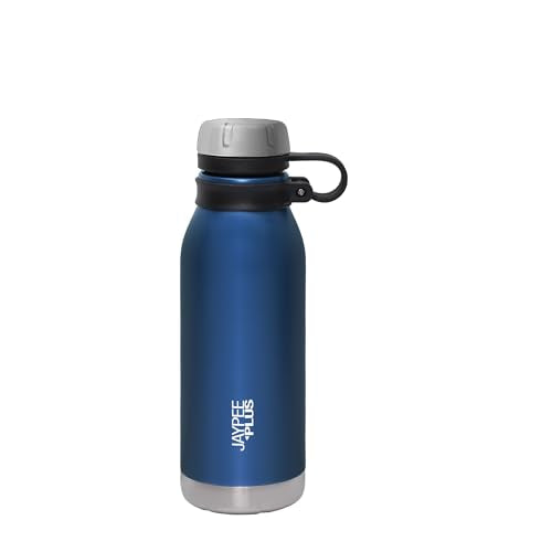Jaypee Plus Charlie Stainless Steel Water Bottle,Long Hours Hot and Cold Water Bottle| Leak Proof | Office Bottle | Gym Bottle | Hiking | Trekking | Travel Bottle 750 ml, Black|B0CV5R59PR