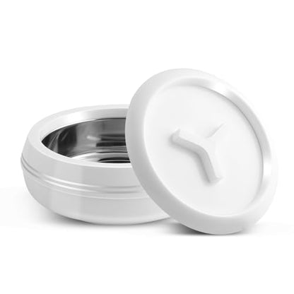 JAYPEE Teen Bhoj Inner Stainless Steel Casserole Set of 3|Lockable Lid|BPA Free|Roti Box|Easy to Carry|Food Grade| Rust Free Casserole for roti 1200,1500,2500 ml| Best for Gifting Purpose,Super White|B078H9VTN2