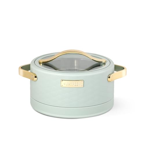 JAYPEE Luxura Klass Set Inner Steel Serving Painted Casserole Set Of 3 Toughened Glass Lid Advanced PU Insulated 100% Food Grade Lockable Hot Box Easy To Keep Roti,Pulao & More|1500,2000,2500 Ml,Green|B0DJ34J5Z5
