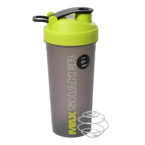Jaypee Plus Max Shaker with blending ball |Protein Shaker for Gym |Gym Bottle |Shaker bottles | Travel shaker 700 ml, Grey Blue|B078H2LSWW