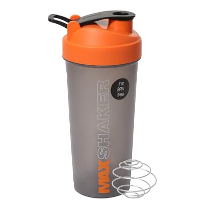 Jaypee Plus Max Shaker with blending ball |Protein Shaker for Gym |Gym Bottle |Shaker bottles | Travel shaker 700 ml, Grey Blue|B078H2LSWW