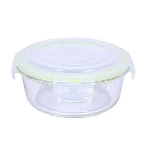 Jaypee Plus Klarozip Round 3 Microwave Safe Lunch Box for Office Glass Container Set of 3 (400+400+400) ml Transparent Leak Proof Tiffin Box|B0BR7XCWBJ
