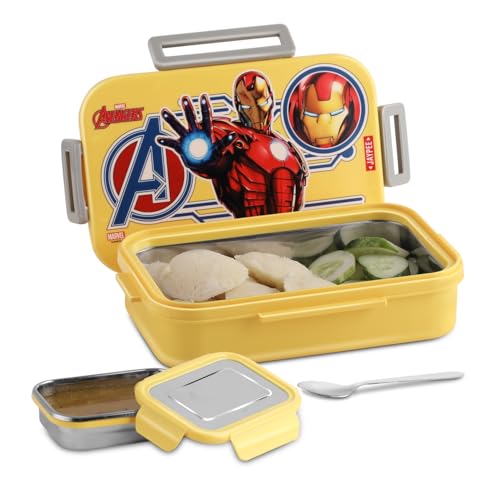 JAYPEE Maxteel Jr Disney Toystory Stainless Steel Insulated Lunch Box for School Kids|Airtight Leakproof Tiffin Box|Food Grade|BPA Free, 620+150 ml, Green|B0FJMJMRG5