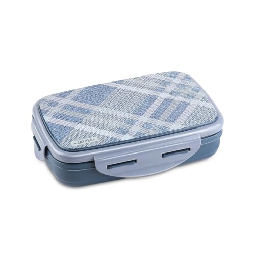 JAYPEE Ecosteel Sr. Inner Stainless Steel Insulated Lunch Box for School Kids |Airtight Leakproof Tiffin Box for Kids |Food Grade|BPA Free, 550 ml, Blue|B0F13ZPGG4
