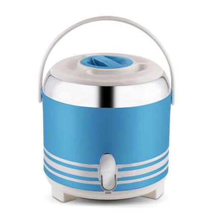 Jaypee Mr. Cool Ultra 6 Insulated Water Jug 5.68 Litre with Lockable Lid & Tap |Hot & Cold Water Storage Container |Wide Mouth BPA Free 100% Food Grade Ideal for Travel, Picnic, Home, Office, White|B0GZ3K5DDZ
