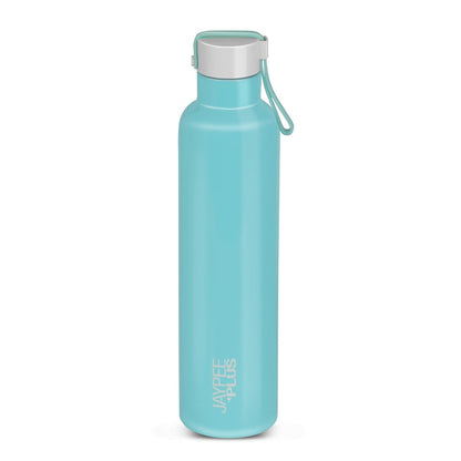 Jaypee Plus Alpha Vaccum Insulated Double Wall Thermosteel Flask 1000 ml Water Bottle ISI Certified 24 Hours Hot and Cold Water Bottle for School,Office,Gym, Leakproof, Rustproof Steel Bottle,Black