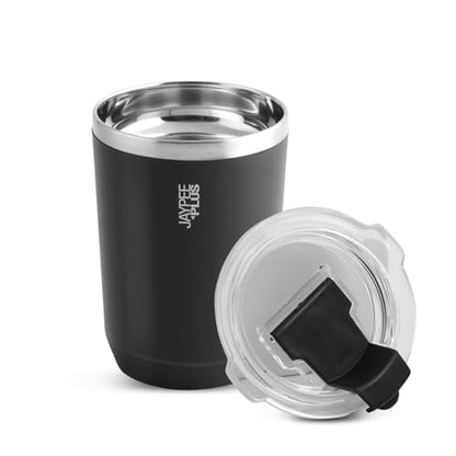 Jaypee Plus Myn Stainless Steel Insulated Coffee Mug Hot & Cold Spillproof Handy Sipper Travel Mug Suitable for Car, Tumbler Bottle, Vacuum Insulation Tea Cup, Matte Finish Non Slip, 300 ml, Red|B0G2XRH7P2
