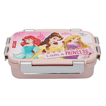 JAYPEE Wowsteel Jr. Inner Stainless Steel Insulated Lunch Box for School Kids Mickey Mouse Print for School Kids Girls & Boys, Dark Pink, 620 ml|B0C9V1GP8S