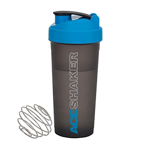 Jaypee Plus Max Shaker with blending ball |Protein Shaker for Gym |Gym Bottle |Shaker bottles | Travel shaker 700 ml, Grey Blue|B078H2LSWW