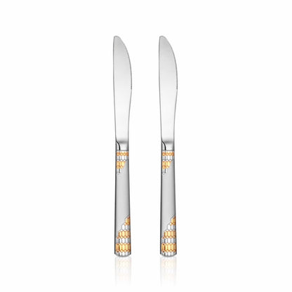 Shri & Sam Stainless Steel Lavish Desert Knife,2 Peices