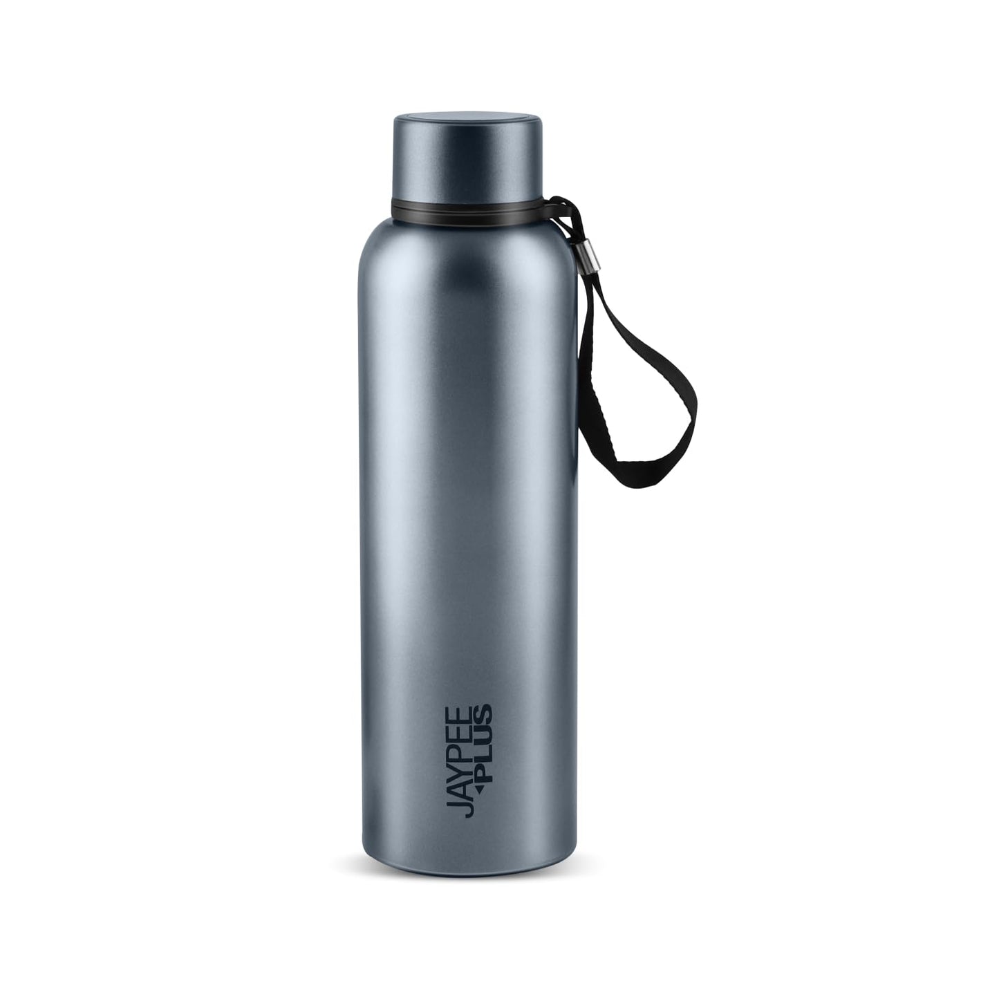 Jaypee Plus Alpha Vaccum Insulated Double Wall Thermosteel Flask 1000 ml Water Bottle ISI Certified 24 Hours Hot and Cold Water Bottle for School,Office,Gym, Leakproof, Rustproof Steel Bottle,Black