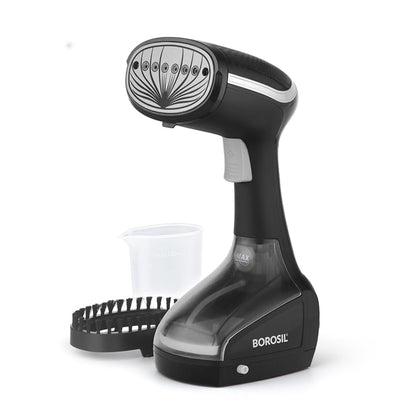 Borosil 1000W Handheld Garment Steamer | Ceramic Coated Soleplate | Dual Steam Modes (Horizontal & Vertical Ironing) | 120ml Detachable Water Tank | Overheat Protection | 2 Year Warranty (GS01)