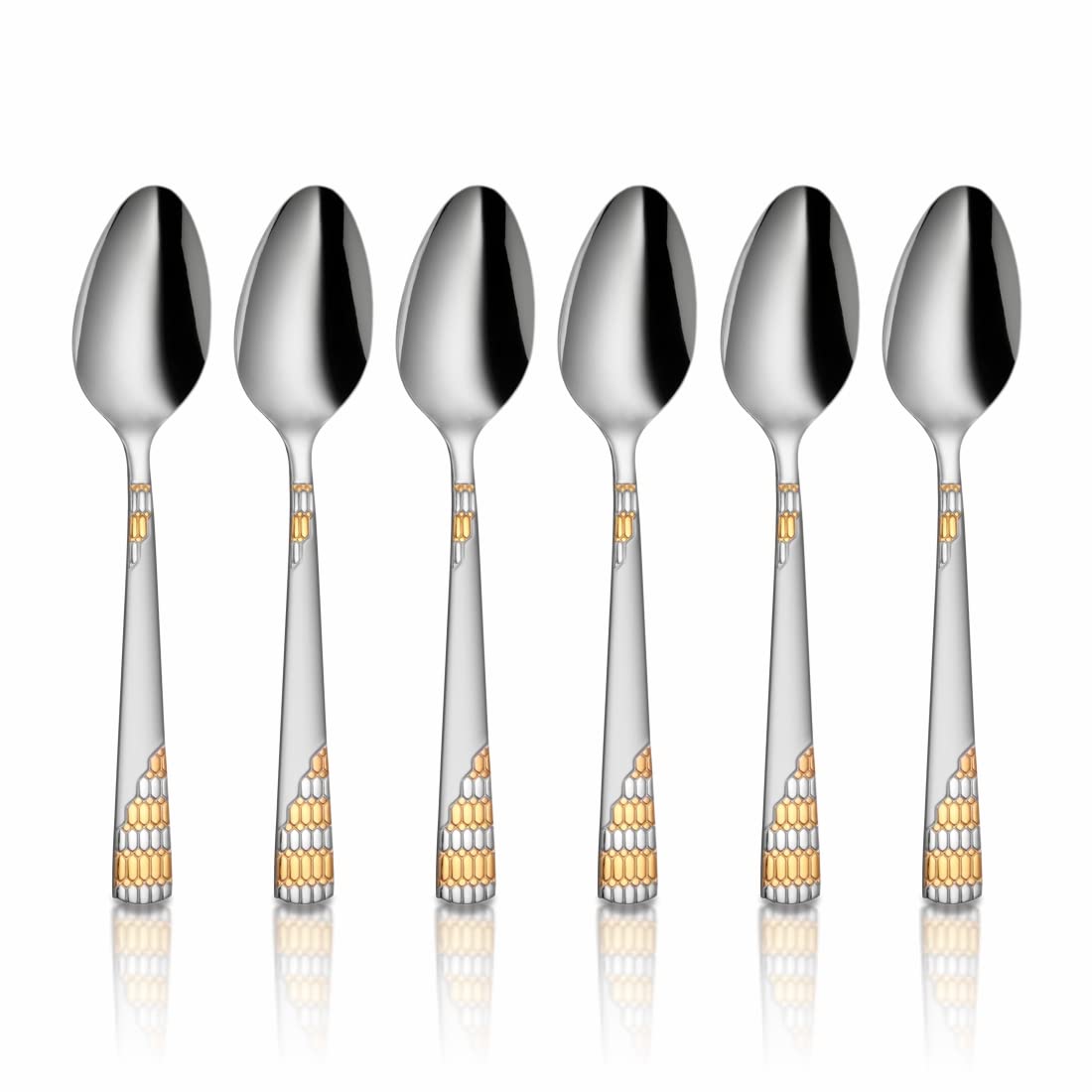 Shri & Sam Stainless Steel Lavish Baby Spoon,6 Pieces