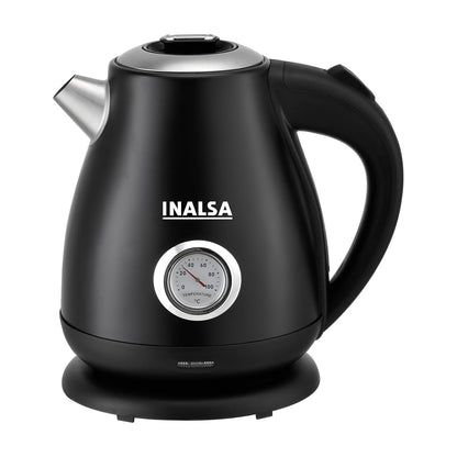 INALSA Stainless Steel Kettle 1.5 Litre|700 Watt|Cooking Kettle|3 Heating Modes| Rapid Boil Technology|See Through Lid| Over-Heat & Boil Dry Protection|Boil Water, Milk,(MultiCook Nu)
