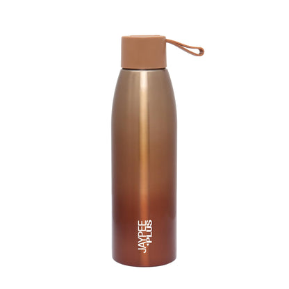 Jaypee Plus Victor ISI Certified Vaccum Insulated Thermosteel 900 ml Water Bottle 24 Hours Hot and Cold Double Walled Anti Skid Rustproof Leakproof Bottle for Office, School, Gym, Trekking,Brown