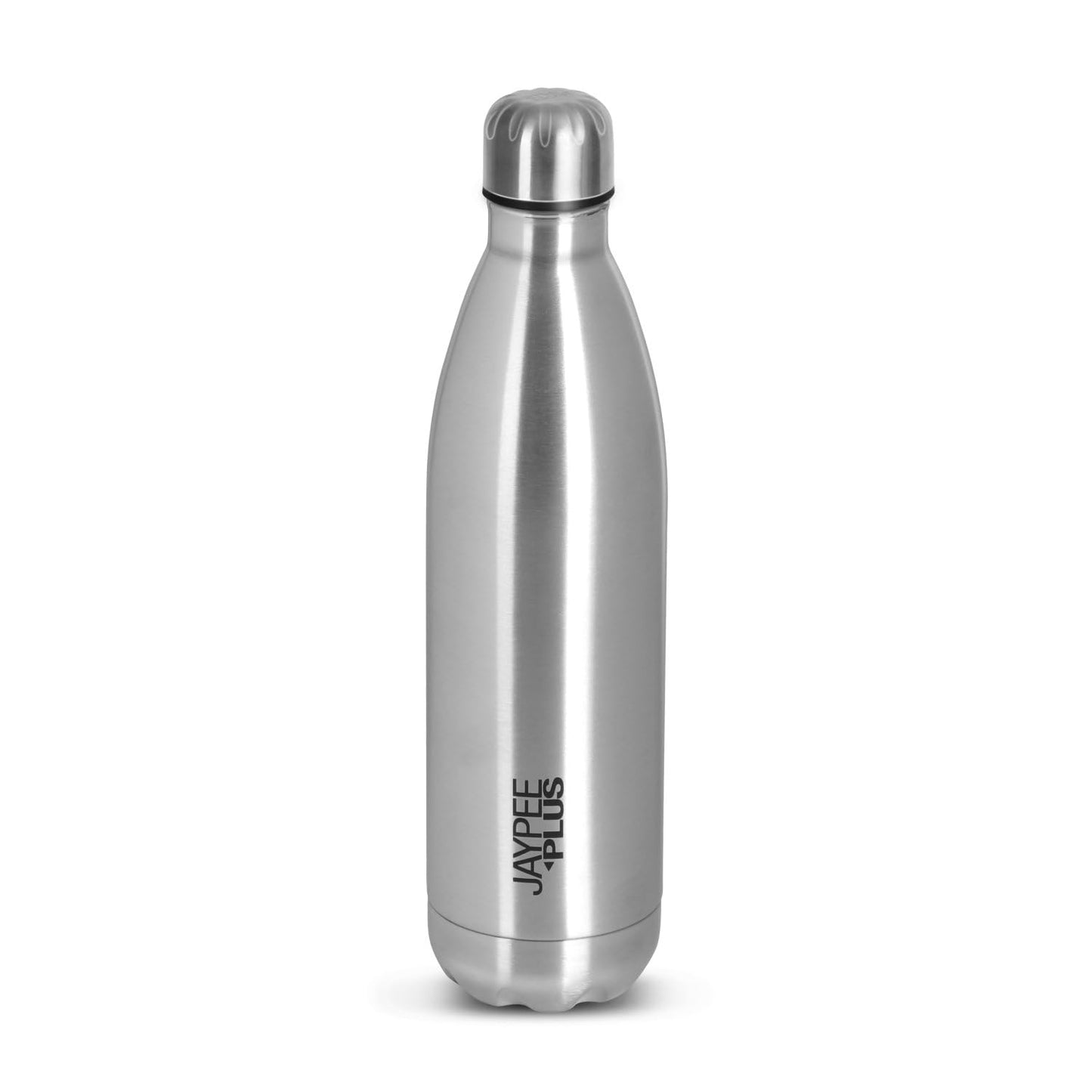 Jaypee Plus Alpha Vaccum Insulated Double Wall Thermosteel Flask 1000 ml Water Bottle ISI Certified 24 Hours Hot and Cold Water Bottle for School,Office,Gym, Leakproof, Rustproof Steel Bottle,Black