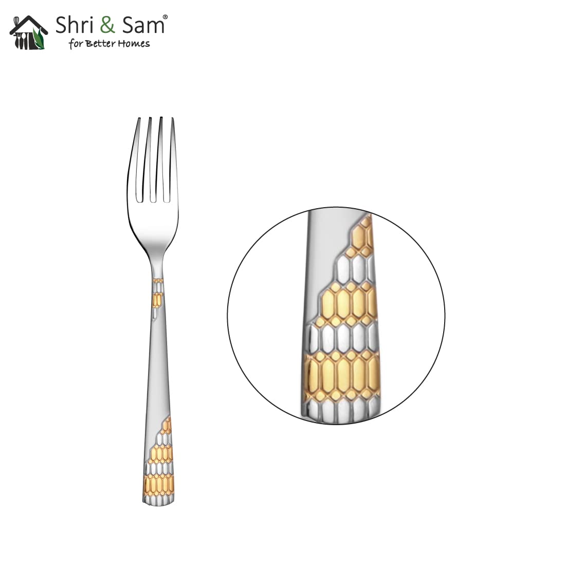 Shri & Sam Stainless Steel Lavish Baby Fork,6 Pieces