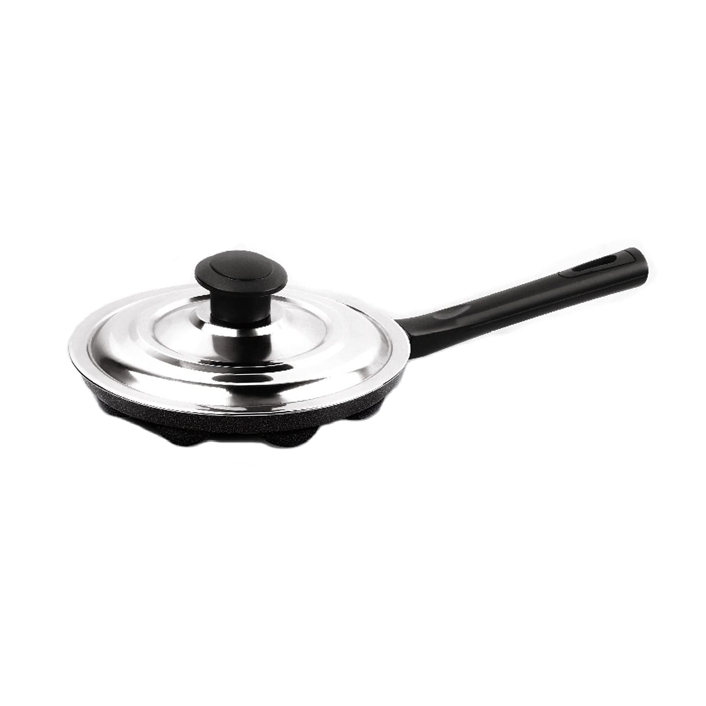 Milton Pro Cook Induction Cookware & Gas Stove Friendly Hard Anodized Non-Stick Fry Pan 26 cm/2.2 Litre | Stainless Steel Lid Fry Pan for Stir-Fry | Omelette Pan | Fish Frypan | 3 Year Warranty