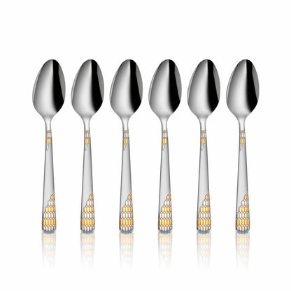 Shri & Sam Stainless Steel Lavish Tea Spoon,6 Pieces