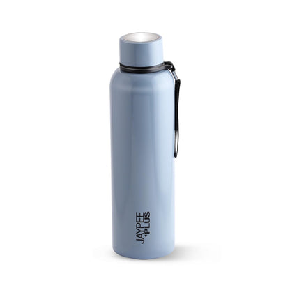 Jaypee Plus Alpha Vaccum Insulated Double Wall Thermosteel Flask 1000 ml Water Bottle ISI Certified 24 Hours Hot and Cold Water Bottle for School,Office,Gym, Leakproof, Rustproof Steel Bottle,Black