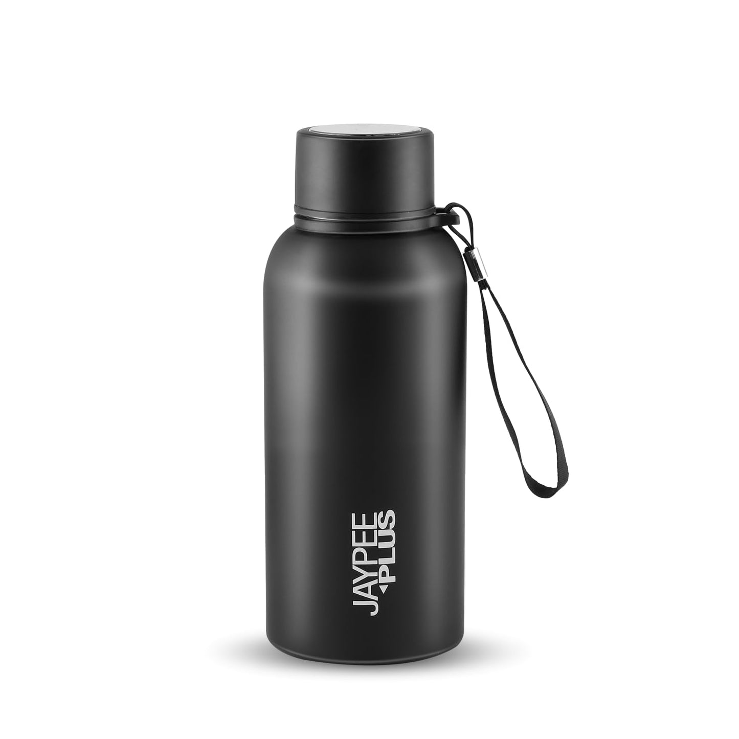 Jaypee Plus Alpha Vaccum Insulated Double Wall Thermosteel Flask 1000 ml Water Bottle ISI Certified 24 Hours Hot and Cold Water Bottle for School,Office,Gym, Leakproof, Rustproof Steel Bottle,Black