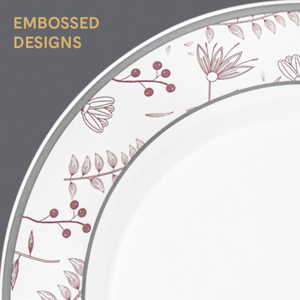 Larah by Borosil Premia Series Grandeur Opalware Dinner Set | 37 Piece for Family of 6 | Microwave & Dishwasher Safe | Bone-Ash Free | Crockery Set for Dining & Gifting | Plates & Bowls | White
