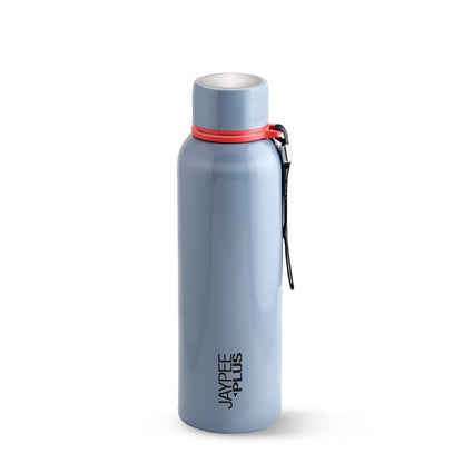 Jaypee Plus Alpha Vaccum Insulated Double Wall Thermosteel Flask 1000 ml Water Bottle ISI Certified 24 Hours Hot and Cold Water Bottle for School,Office,Gym, Leakproof, Rustproof Steel Bottle,Black