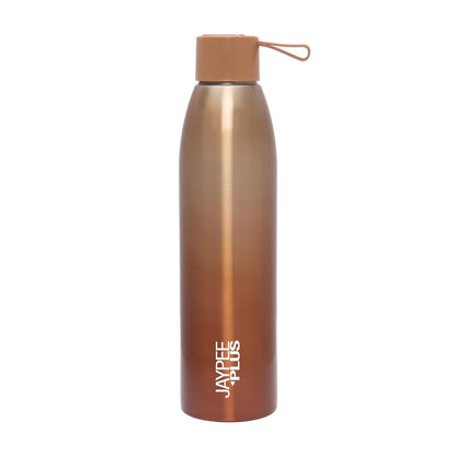 Jaypee Plus Victor ISI Certified Vaccum Insulated Thermosteel 900 ml Water Bottle 24 Hours Hot and Cold Double Walled Anti Skid Rustproof Leakproof Bottle for Office, School, Gym, Trekking,Brown