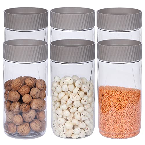 Jaypee Plus Staxx 2500ml Mirror Grey Home and Kitchen Storange Container (Pack of 6)|B0BMLYQ2CY