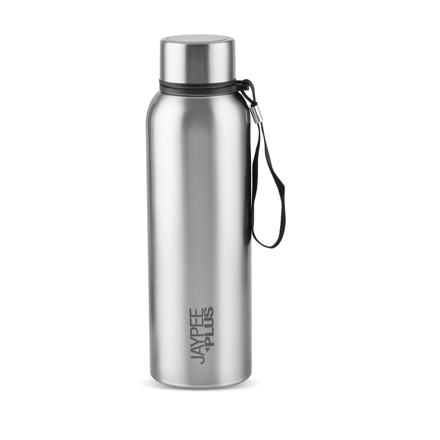 Jaypee Plus Alpha Vaccum Insulated Double Wall Thermosteel Flask 1000 ml Water Bottle ISI Certified 24 Hours Hot and Cold Water Bottle for School,Office,Gym, Leakproof, Rustproof Steel Bottle,Black