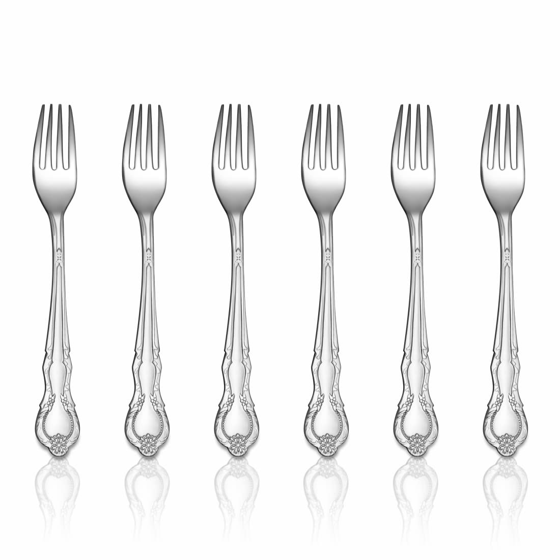 Shri & Sam Stainless Steel Vintage Baby Fork,6 Pieces