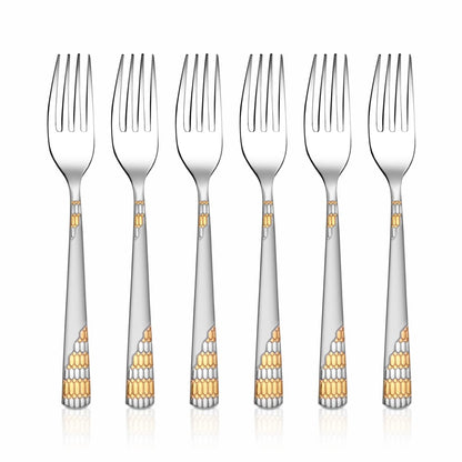 Shri & Sam Stainless Steel Lavish Baby Fork,6 Pieces