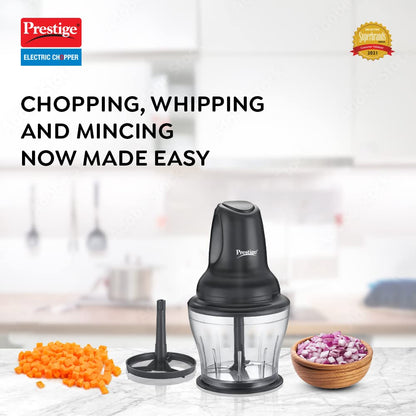 Prestige Pec 4.0 Multi-Purpose Electric Chopper 250 Watts (Black,Polycarbonate Jar)