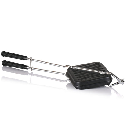 MILTON Pro cook Premium Non-Stick Sandwich Griller | Compatible with Gas Stoves | Sandwich Griller and Toaster | Heat-Resistant Bakelite Handle | Durable & Easy to Use Sandwich Maker 14cm, Black