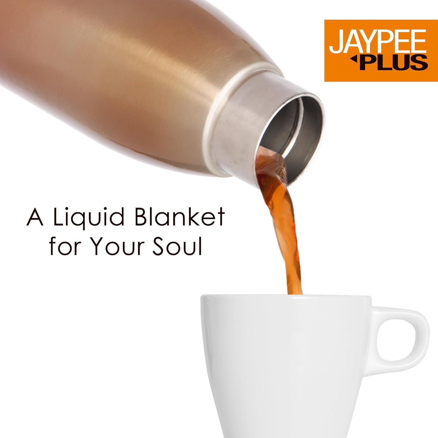Jaypee Plus Victor ISI Certified Vaccum Insulated Thermosteel 900 ml Water Bottle 24 Hours Hot and Cold Double Walled Anti Skid Rustproof Leakproof Bottle for Office, School, Gym, Trekking,Brown