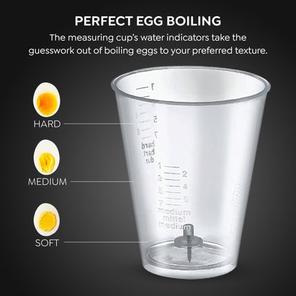 Prestige Egg Boiler PEB-01 | 350-Watt | Boils 7 Eggs at Once | One-Touch Operation | Stainless Steel Body & Heating Plate | Auto Switch-Off for Safe Cooking| Electric