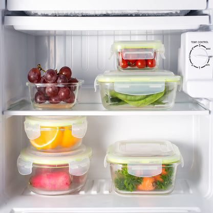 Jaypee Plus Klaro Round 400ML Glass Storange Container Transparent (Pack of 2)