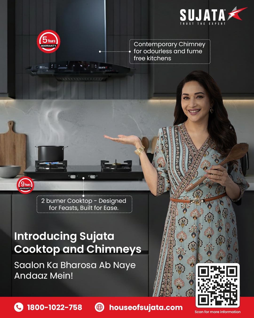 Sujata Gas stove 2 Burners Glass Top | Classic Gas stove Auto Ignition | 9 Years Warranty | 2 Burner Gas Stove | ISI Certified | LPG & PNG Compatible, Brass Burner (Black)