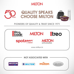 Milton Appliances Go Electric Kettle 1.5 Litre I 3X Protection - Dry Boil, Auto Shut Off, Overheat I 1350 Watt I Super Fast Boiling I Stainless Steel I 360° Power Base I 1 Year Warranty