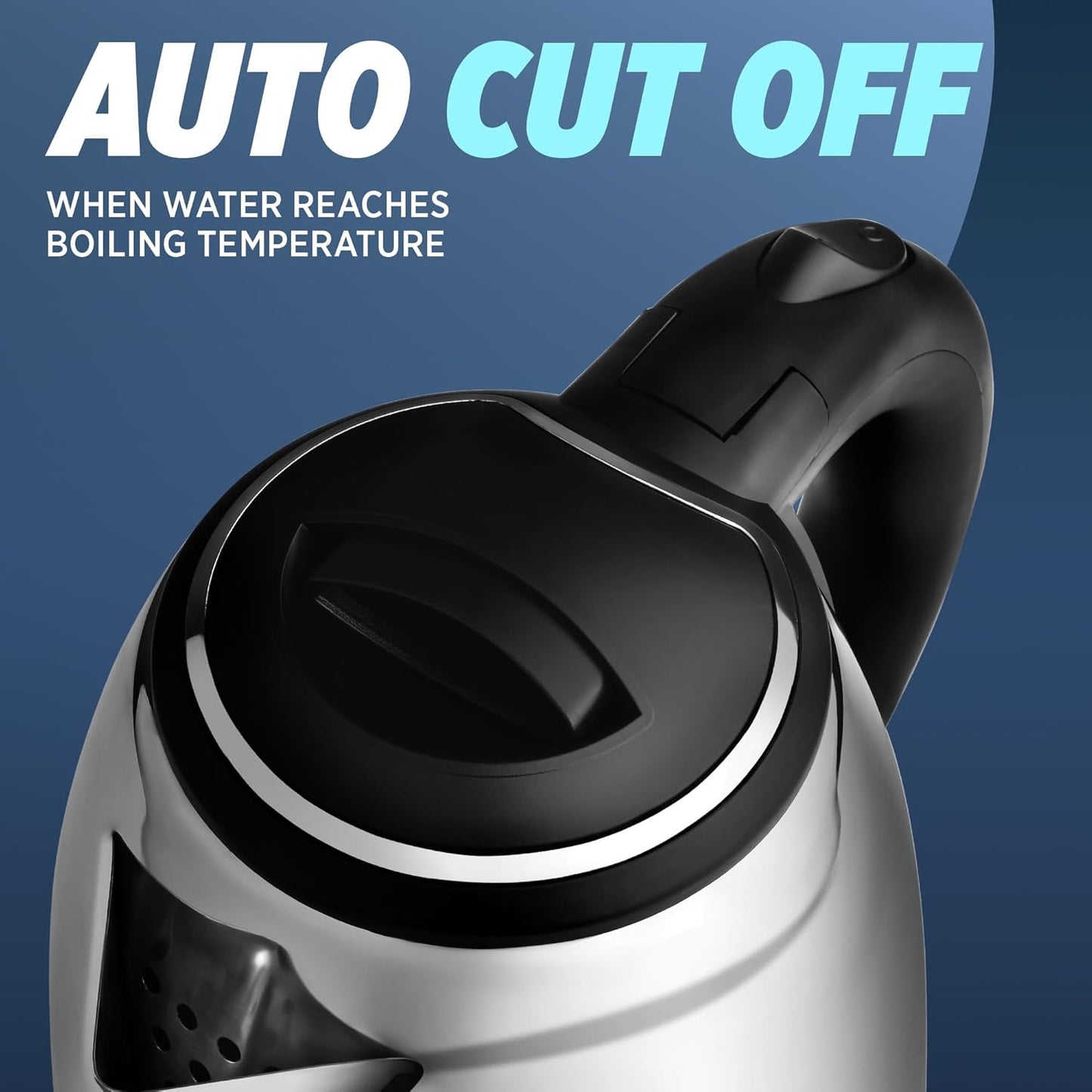 Milton Appliances Go Electric Kettle 1.5 Litre I 3X Protection - Dry Boil, Auto Shut Off, Overheat I 1350 Watt I Super Fast Boiling I Stainless Steel I 360° Power Base I 1 Year Warranty