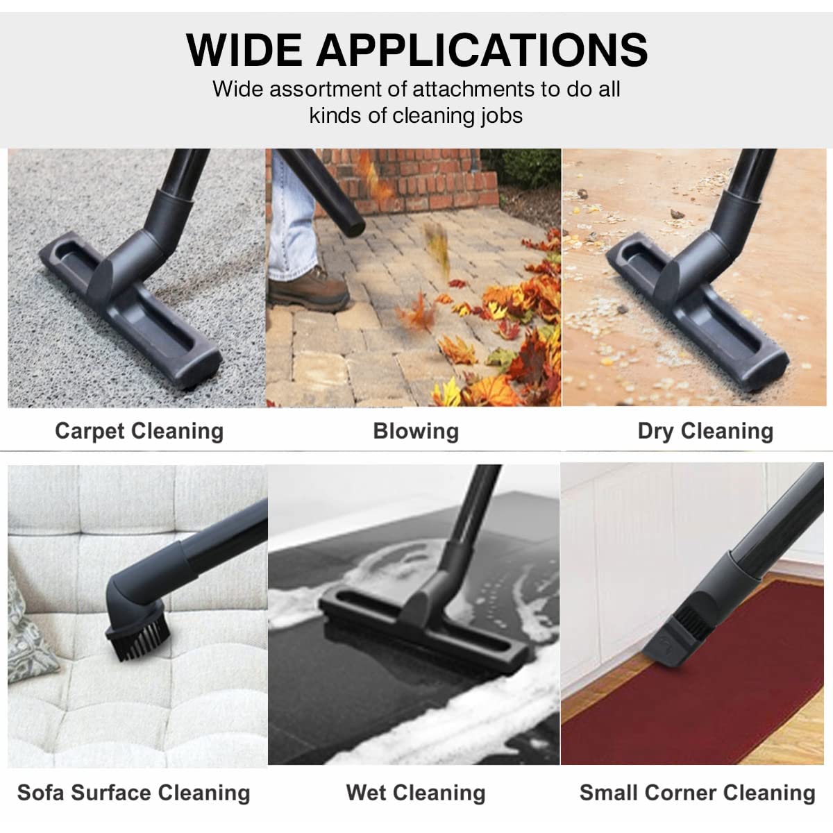 INALSA Wet and Dry Vacuum Cleaner for Home, 15 LTR Capacity,1400 W, 17 kPa Suction, Blower Function,HEPA Filter, Wet Vacuum Cleaner for Sofa, House Cleaning Machine,Stainless Steel Body (Micro WD15)