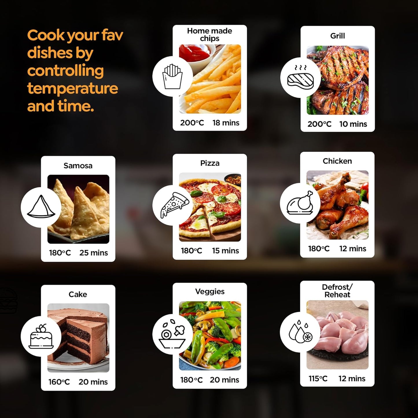 Prestige Nutrifry 4.5L Digital Air Fryer| 80% less Oil Consumption | 8 Preset Menu | Fry, Grill, Roast, Bake, Reheat | Digital Display | 1200 Watts | Easy to Clean | 1Y Warranty | ISI Certified