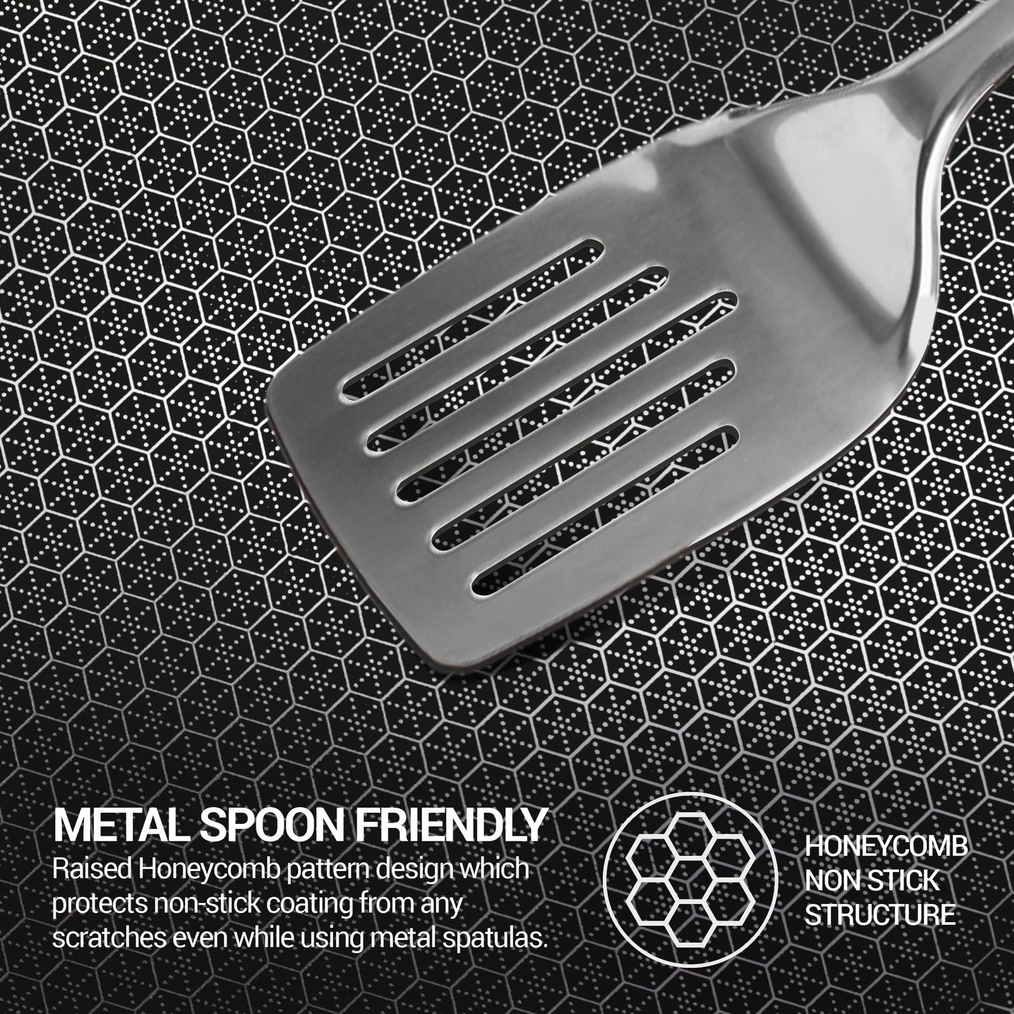 Milton Pro Cook Induction Cookware & Gas Stove Friendly Triply Stainless Steel Hexa Tech Omni Tawa 30cm | 3.5mm Thick | Greblon C3+ Coating Non Stick Dosa Tawa | PFOA-Free | Sturdy Handle |3Y Warranty
