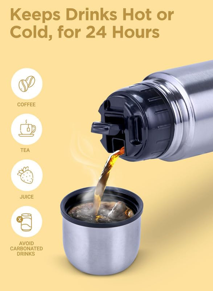 Milton Flip Lid 1000 Thermosteel Water Bottle 1 LTR