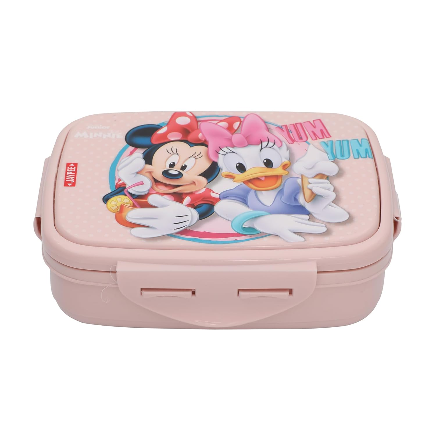 JAYPEE Steel Tek Jr. Insulated Lunch Box Mickey Mouse & Donald Duck, Pink, 400 ml