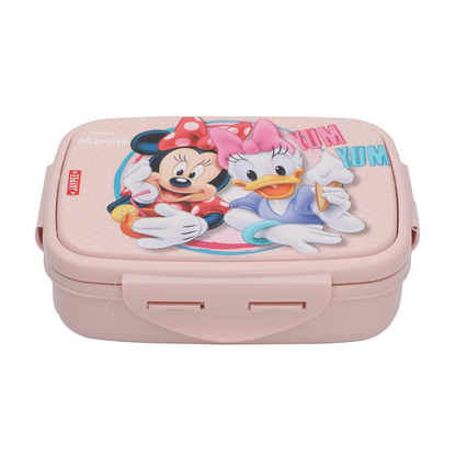 JAYPEE Steel Tek Jr. Insulated Lunch Box Mickey Mouse & Donald Duck, Pink, 400 ml