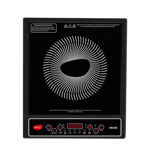 Pigeon Prime 15794 Induction Cooktop (Black, Push Button)